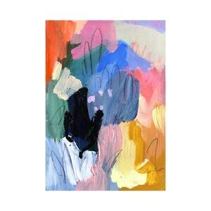 original abstract art - mixed media on paper 5” x 7”